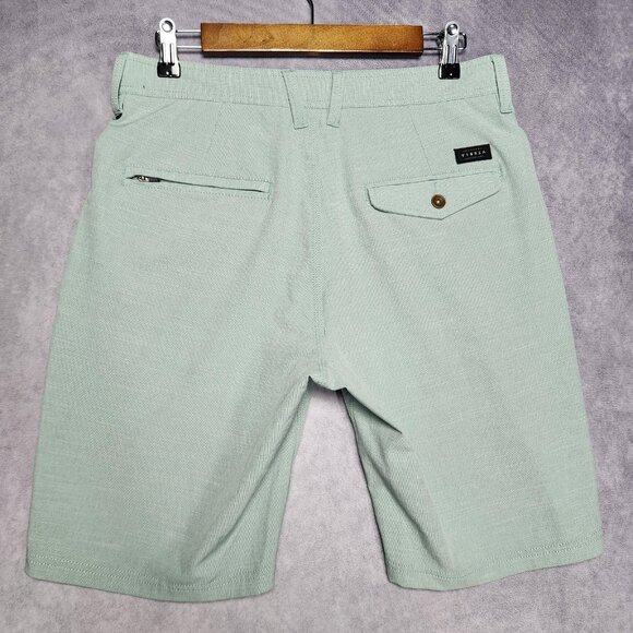 Vissla Shorts Mens 30 Lot of 2 Pair Blue Green Poly Cotton Blend Stretch Casual - Picture 4 of 16